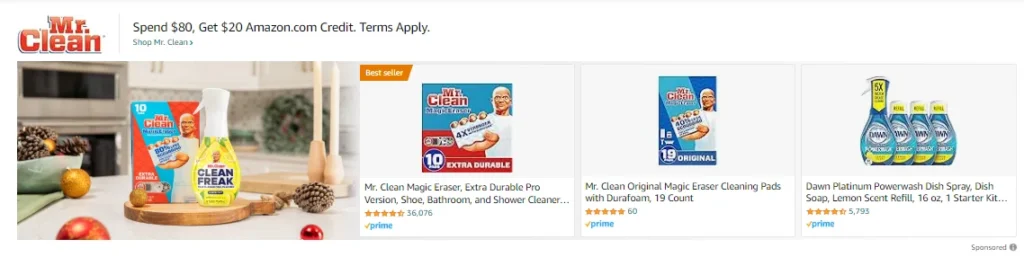 Amazon Sponsored Brand Ad