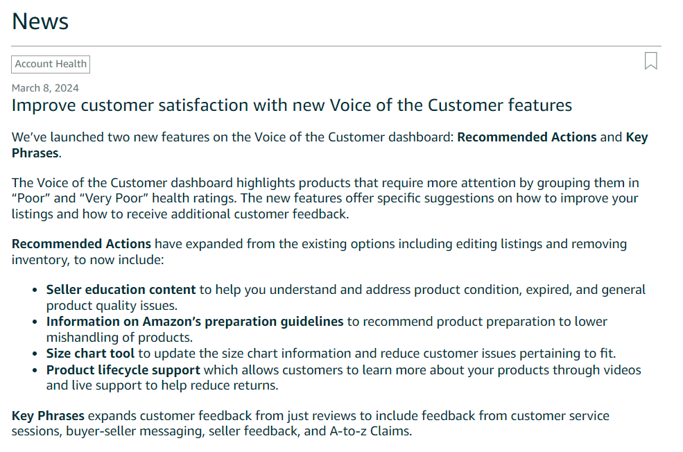 Voice Of Customer Dashboard